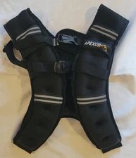 Apexup Weighted Vest 20 lbs with Reflective Stripe Black Fitness Workout Vest