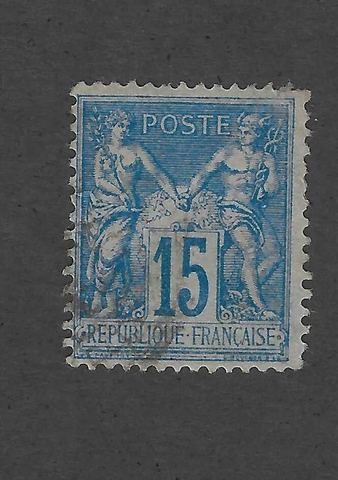 Blue French Postage Stamps for sale | eBay