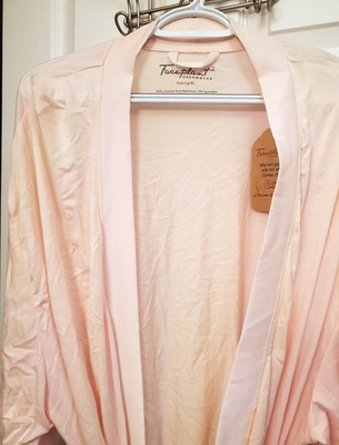 Faceplant Dreams Bamboo Kimono Robe - Blush Pink, Lrg/XL FADED NWT