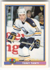 1991-92 Bowman Tony Tanti #34 Buffalo Sabres NM