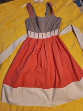 Silent  Noise, Children's Dress Size XS, Peace And Brown, Fit And Flare