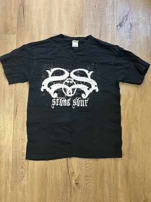 VINTAGE Y2K Stone Sour T Shirt Size Medium Concert Tour Corey Taylor Angel