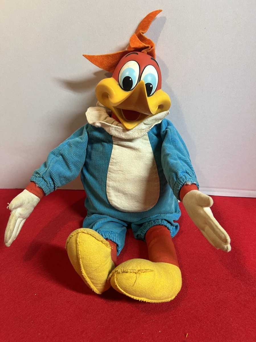 Vintage 16” Mattel 1963 Woody Woodpecker Talking Doll Toy *Read