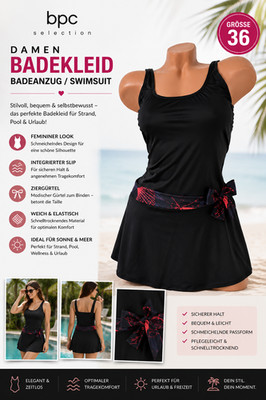 bpc selection Damen Badekleid Swimsuit Badeanzug Gr.36, Neu !!