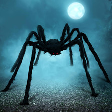 Halloween Outdoor Decorations Giant Spider, 5 Ft Large Spider for Yard Lawn Gard