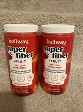 Lot Of 2 Bellway Raspberry Lemon Super Fiber + Fruit 8.3 oz - EXP 05/2026