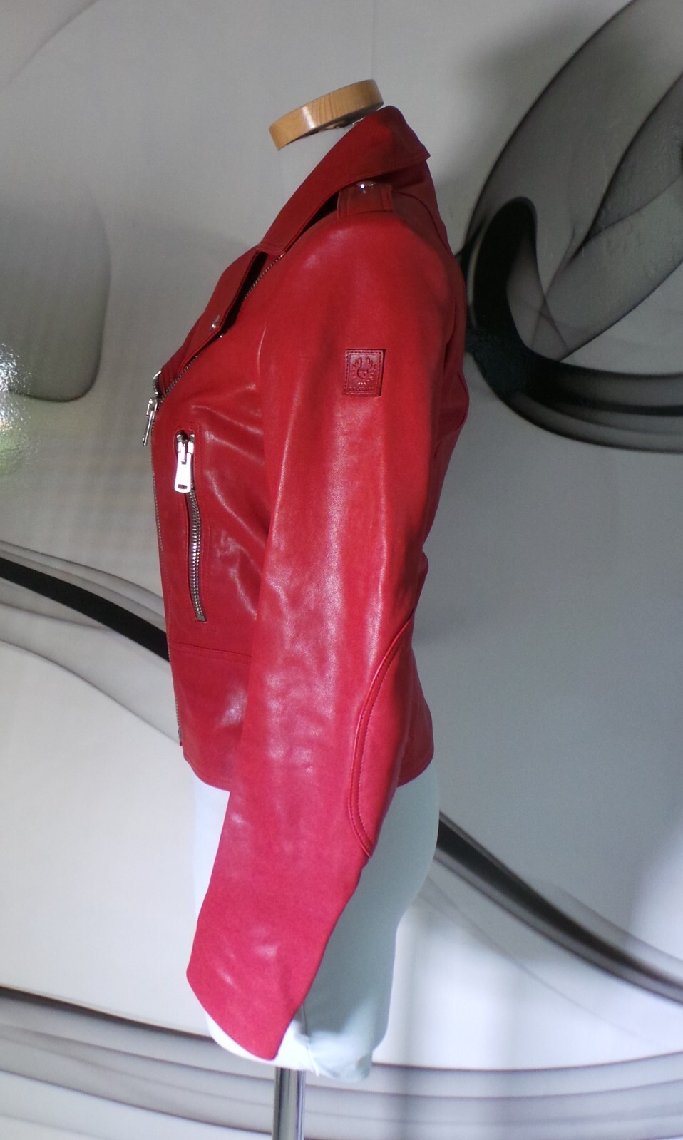 Belstaff FITTED REAL Leather JACKET COAT SIZE UK 8 OR EU 40 vinted ' image 5