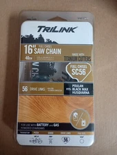 TriLink SC56 Titanium 16" Full Chisel Saw Chain; 56 Drive Links - T65056TLW [G3]
