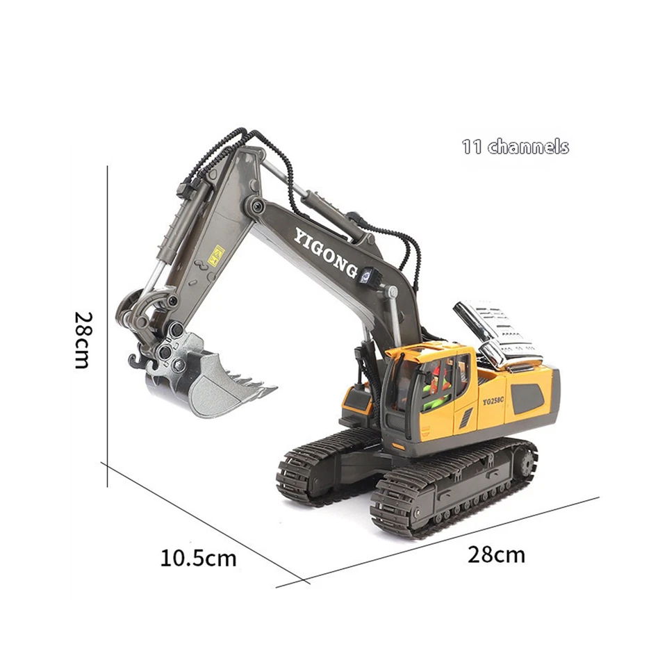 Excavator Dumper RC Car 2.4G Remote Control Engineering Vehicle Crawler Truck - Image 3 of 4
