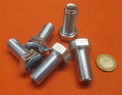 Tap Bolt, FT, 8.8 Zinc Plated Metric, M16 x 2.0 x 35 mm Length, 20 Pc