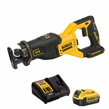 Image of Dewalt DCS382N 18V Brushless Reciprocating Saw with 1 x 4.0Ah Battery & Charger