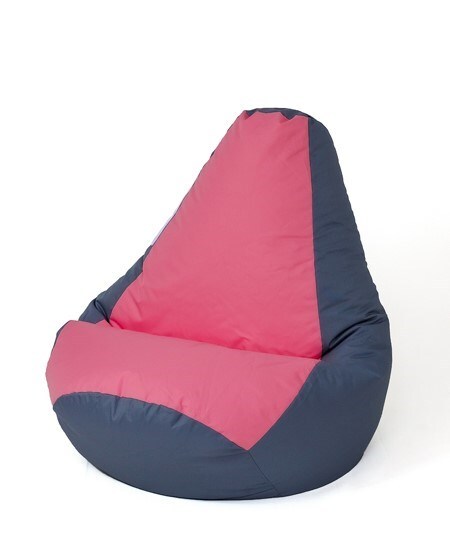 5905359299004 Пуф Sako Tasche Birne grau-rosa XXL 140 x 100 см в подарок
