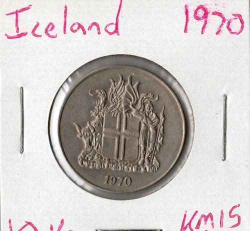 Coin Iceland 10 Krónur 1970 KM15