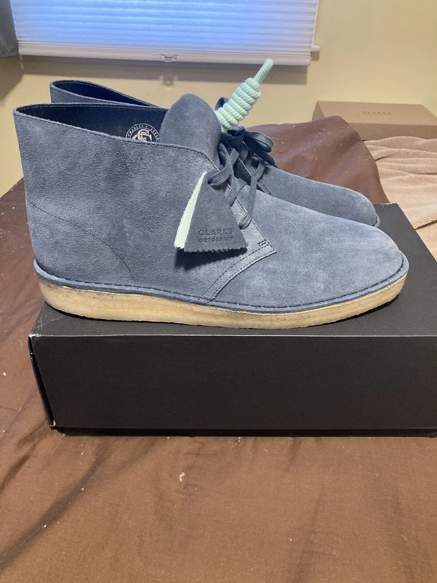 Blue suede clarks store