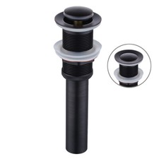 Bathroom Sink Drain Pop Up Faucet Vessel Assembly Drain Stopper Without Overflow