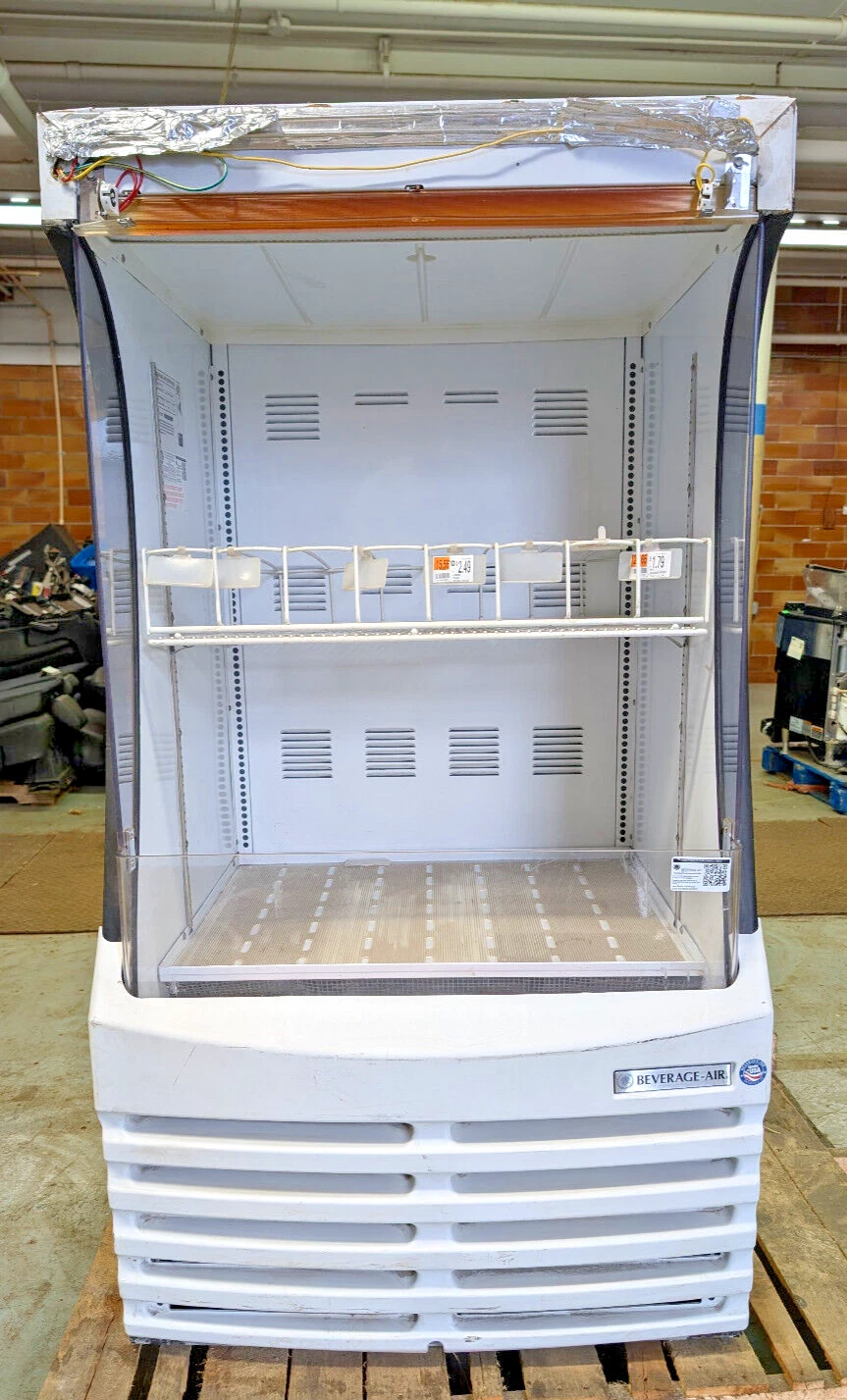 Beverage Air BZ13-1-W Vertical Open Air Cooler, Refrigerated Display Case