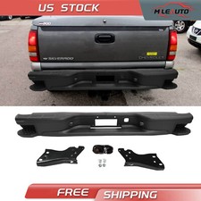 Black Rear Bumper Wcorner Steps For 1999-2006 Chevy Silverado Gmc Sierra 1500 Black Rear Bumper Wcorner Steps For 1999-2006 Chevy Silverado Gmc Sierra 1500