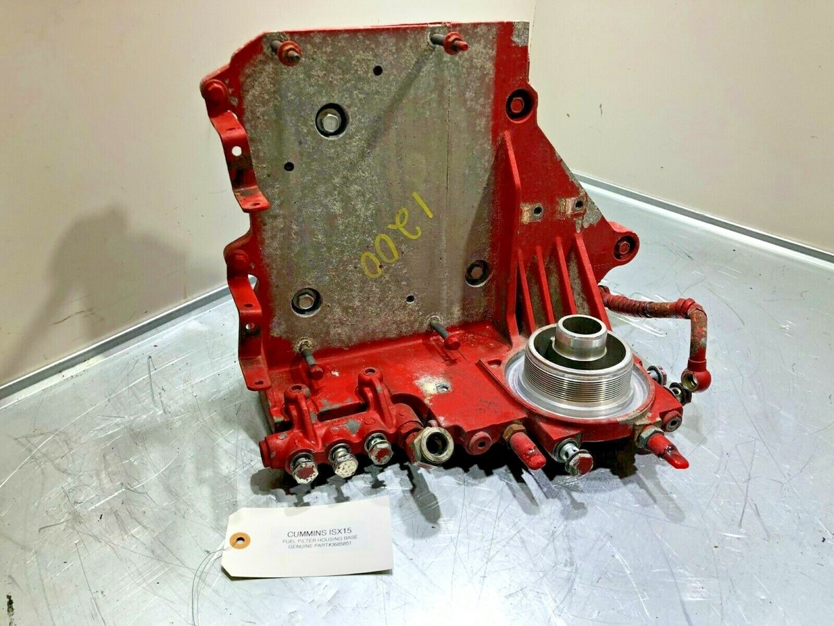 Cummins ISX15 Diesel Engine Fuel Filter Cooler Housing 3685851 OEM