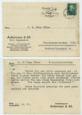 93390 - Postkarte Aufermann & Alt - Werbestem...
