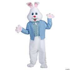 Morris Costumes MC26 Adult Easter Bunny with Jacket  Vest Blue - BRAND NEW