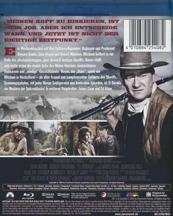 El Dorado - John Wayne Robert Mitchum James Caan - Blu-ray Disc - OVP - NEU - Bild 2 von 4