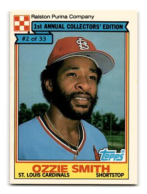 Ozzie Smith 1984 Topps Ralston Purina #2 St. Louis Cardinals VG-EX