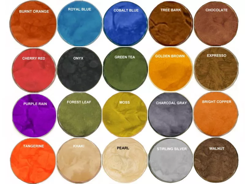 Epoxy Metallic Mica Pigments Color Kit