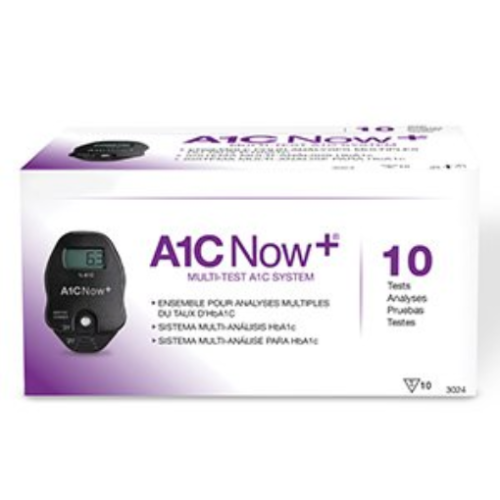 PTS Diagnostics A1c Now Multi Test Blood Glucose Monitor Plus 10 for