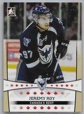 2015 Jeremy Roy Leaf ITG CHL Draft Canada's Best Gold /100