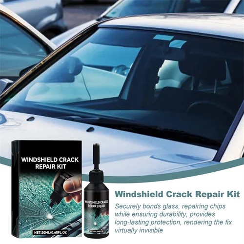 1 Set Automotive Glass Repair Kit Fluid Fix Car Windshield Resin Chip Crack Tool - Picture 9 of 22