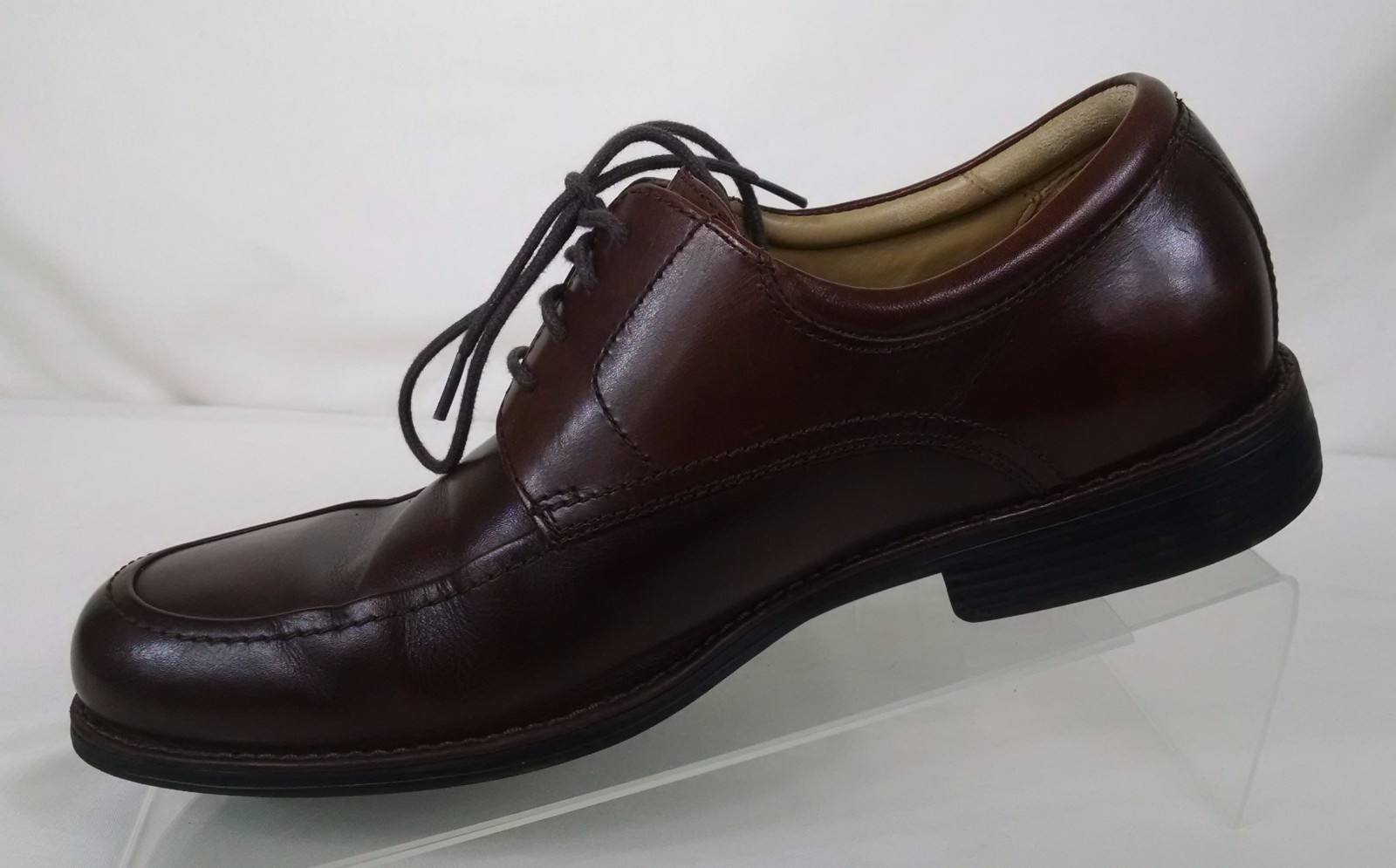 SAOLA Scarpe Oxford Johnston Murphy da uomo taglia 8M marrone scuro Samford in pelle di pecora mocassino