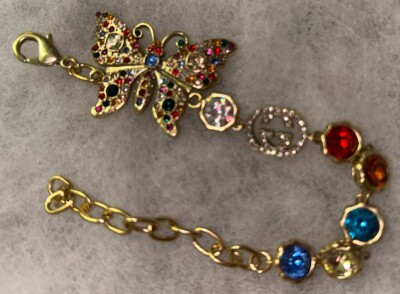 Gucci Bracelet Butterfly Motif Multicolor | eBay