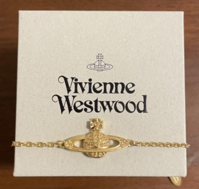 ブレスレット Vivienne Westwood Mini Bas Relief Chain Gold Bracelet Vivienne Westwood - Mini Bas Relief Chain Bracelet in Gold