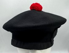 Vintage British Scottish Glengarry Balmoral Bonnet Beret Cap Hat Army Size 64