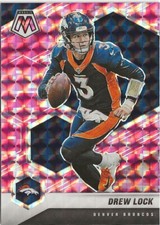 2021 Panini Mosaic Drew Lock Pink Prizm SP Seattle Seahawks