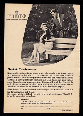 3w6693/old advertisement from 1959-ELBEO women's stockings
