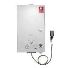 16L Gas LPG Water Heater Outdoor Camping Shower Tankless Hot Water Boiler System