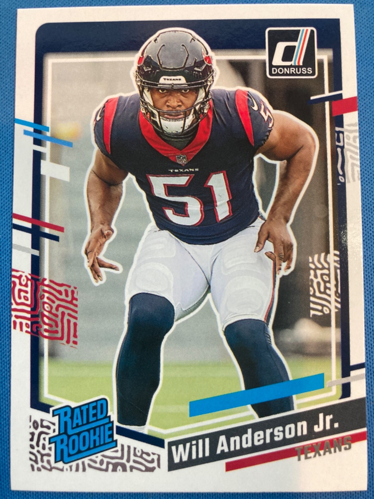 2023 Donruss Will Anderson Jr. RC Rated Rookie #342 Texans