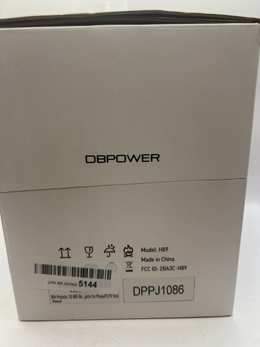 DBPOWER 5G WiFi Mini Bluetooth Projector 4K Support 300 ANSI Outdoor Video Movie - Picture 8 of 8