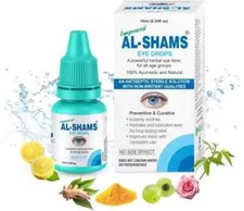 2 x AL SHAMS Eye Drops Herbal Ayurveda Improves Eyesight General Eye Tonic 10ml