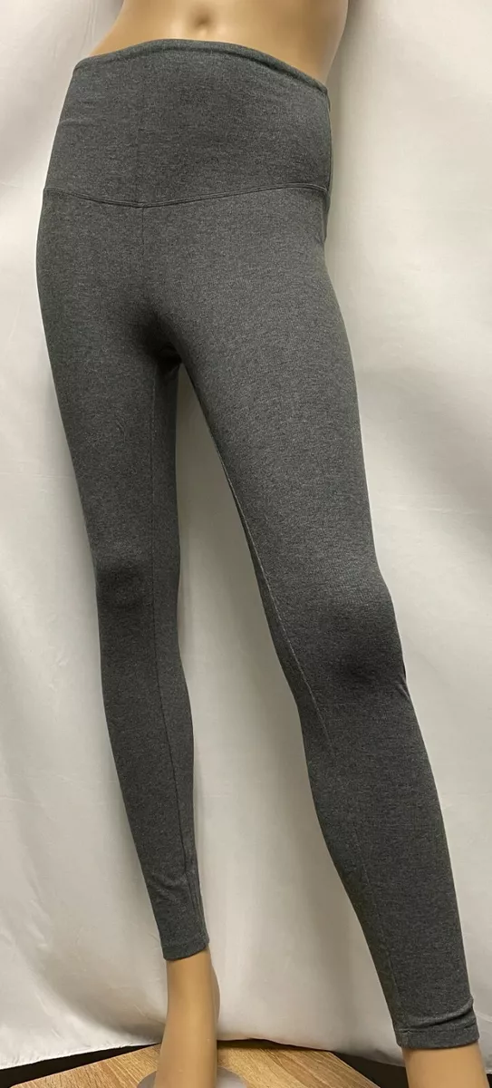 Yummie by Heather Thomson Rhiannon Compact Cotton Rib Legging Charcoal  YT2-086