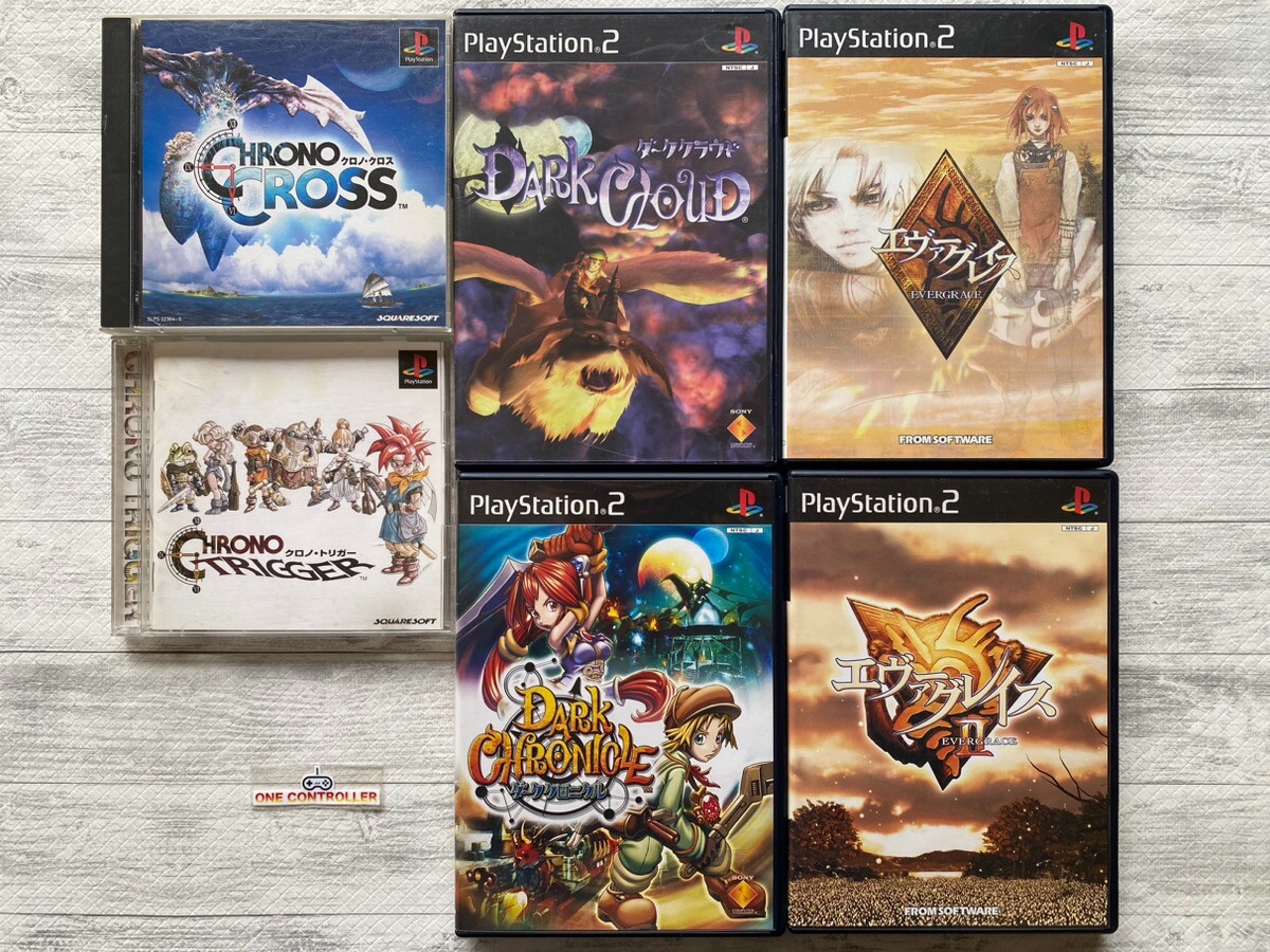 SONY PS 1 2 Chrono Cross & Chrono Trigger & Dark Cloud SONY PS 1 2 Chrono Cross & Chrono Trigger & Dark Cloud