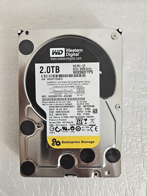 WD Western Digital RE4-GP WD2002FYPS 2TB Enterprise 3.5'' SATA HDD