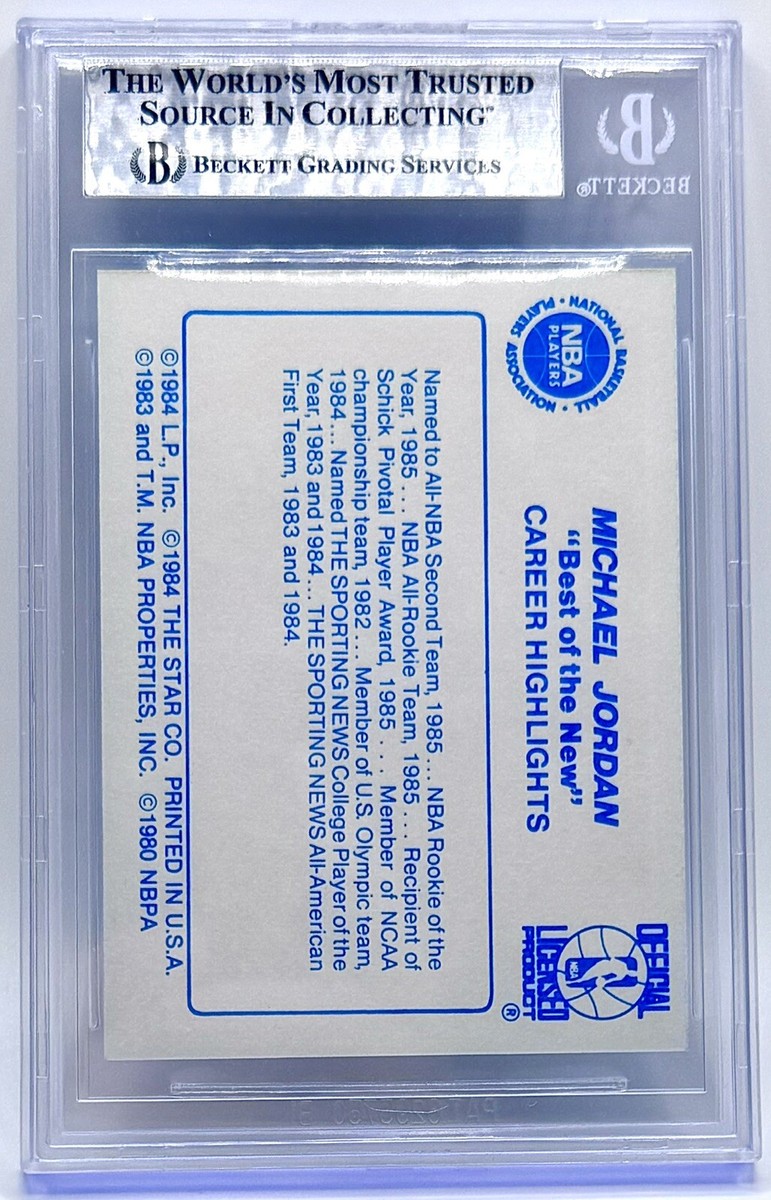 1986 Star Best Of The New #2 Michael Jordan RC BGS 8.5 NM-MT+ | eBay