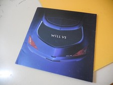 TOYOTA Will VS Japanese Brochure 2001/04 ZZE128/127/129 2ZZ-GE 1ZZ-FE 