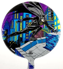 Vintage 90s Anagram Mylar Helium Party Balloon DC Comics Batman Dark Knight
