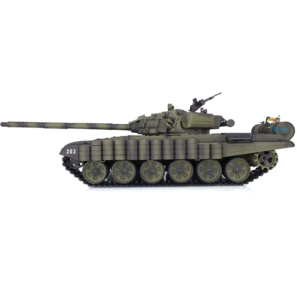 Heng Long T72 1/16 Plastic RTR RC Battle Tank 7.0 3939 W/IR Infrared BB Shooting - Image 4 of 4