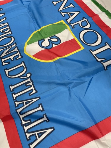 bandiera 140x90 NAPOLI Campione D'Italia Scudetto Bandierone