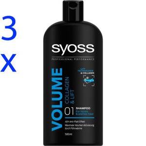 buste Portret US dollar Schwarzkopf SYOSS Volume shampoo 3 x 440ml - Shipping Worldwide - | eBay