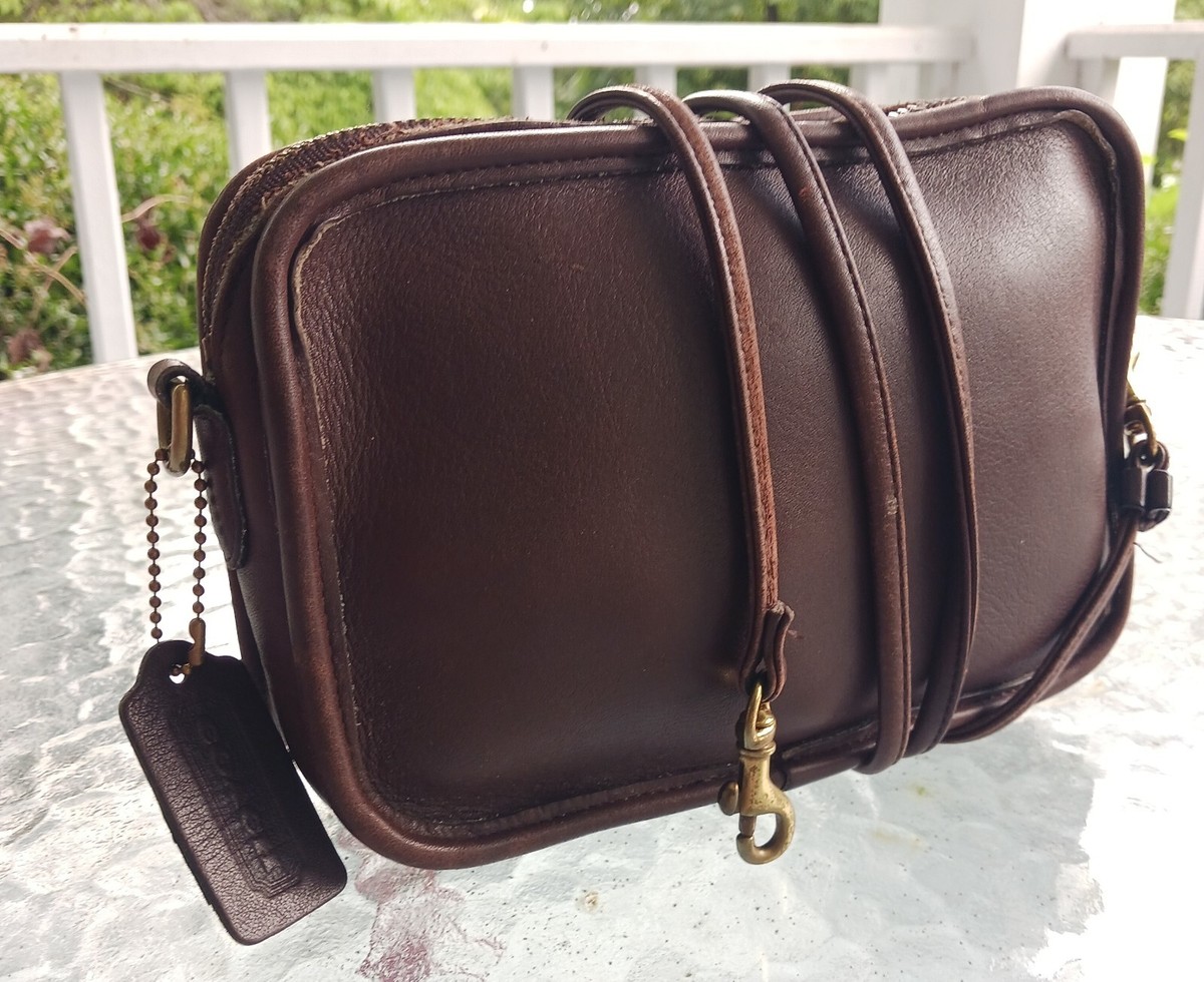 Coach 9925 Vintage Milk Chocolate Brown Carnival Leather Crossbody